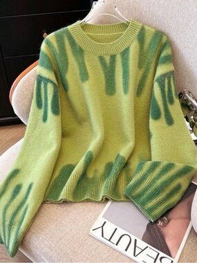 Green Crewneck Sweater